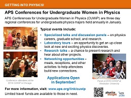 APS Conferences for UG Women in Physics