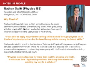 Physics Entrepreneur: Nathan Swift