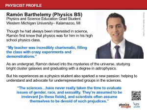 Physicist Profile: Ramon Barthelemy