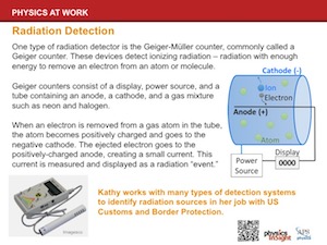 Kathy’s Work: Radiation Detection