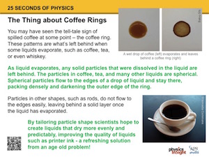 The Thing About Coffee Rings