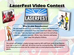 LaserFest Video Contest Poster