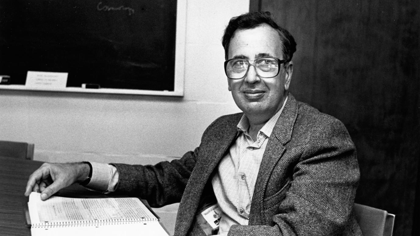 John Schiffer at his desk at the University of Chicago in 1987