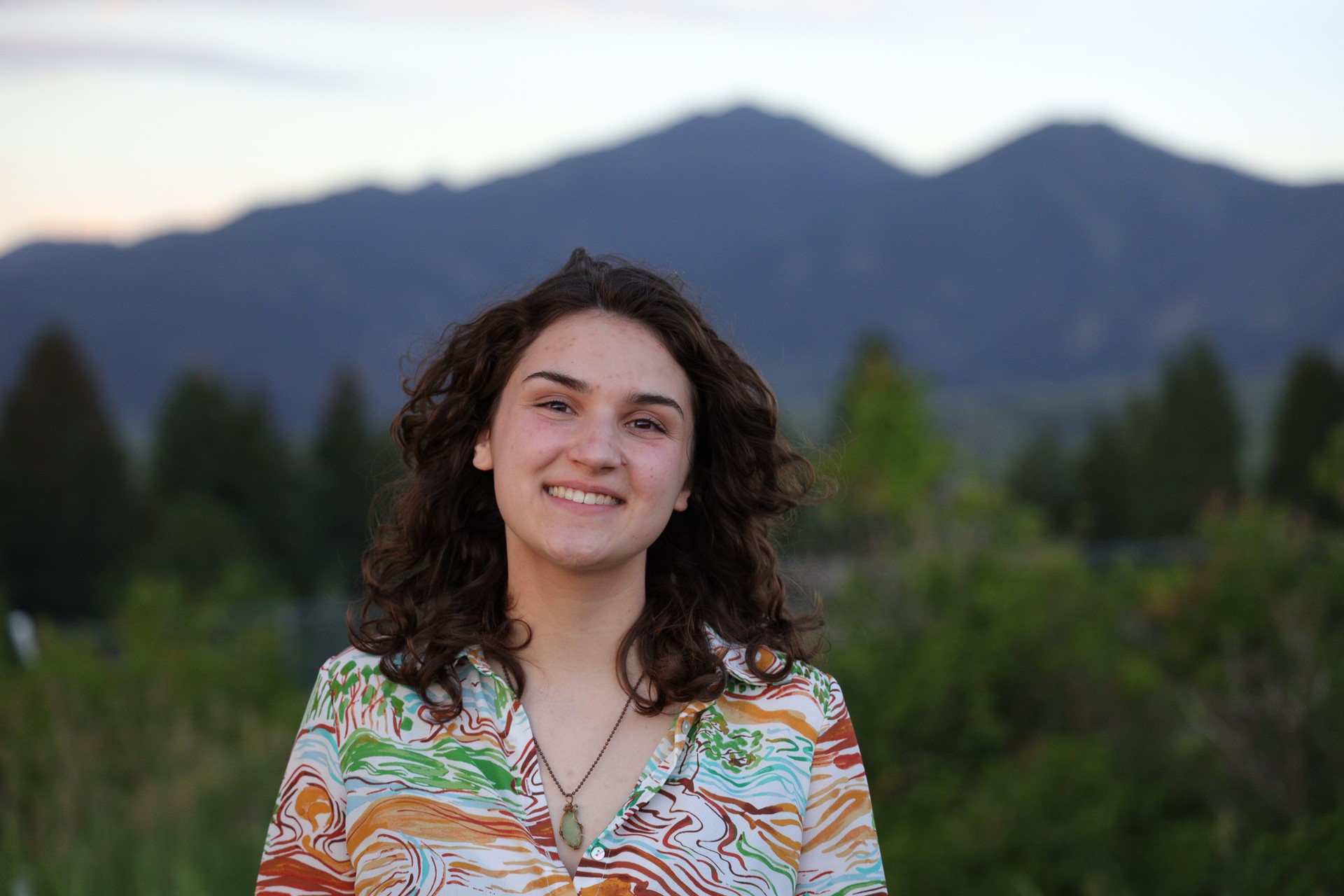 Anne Monroe in Montana during her summer research internship