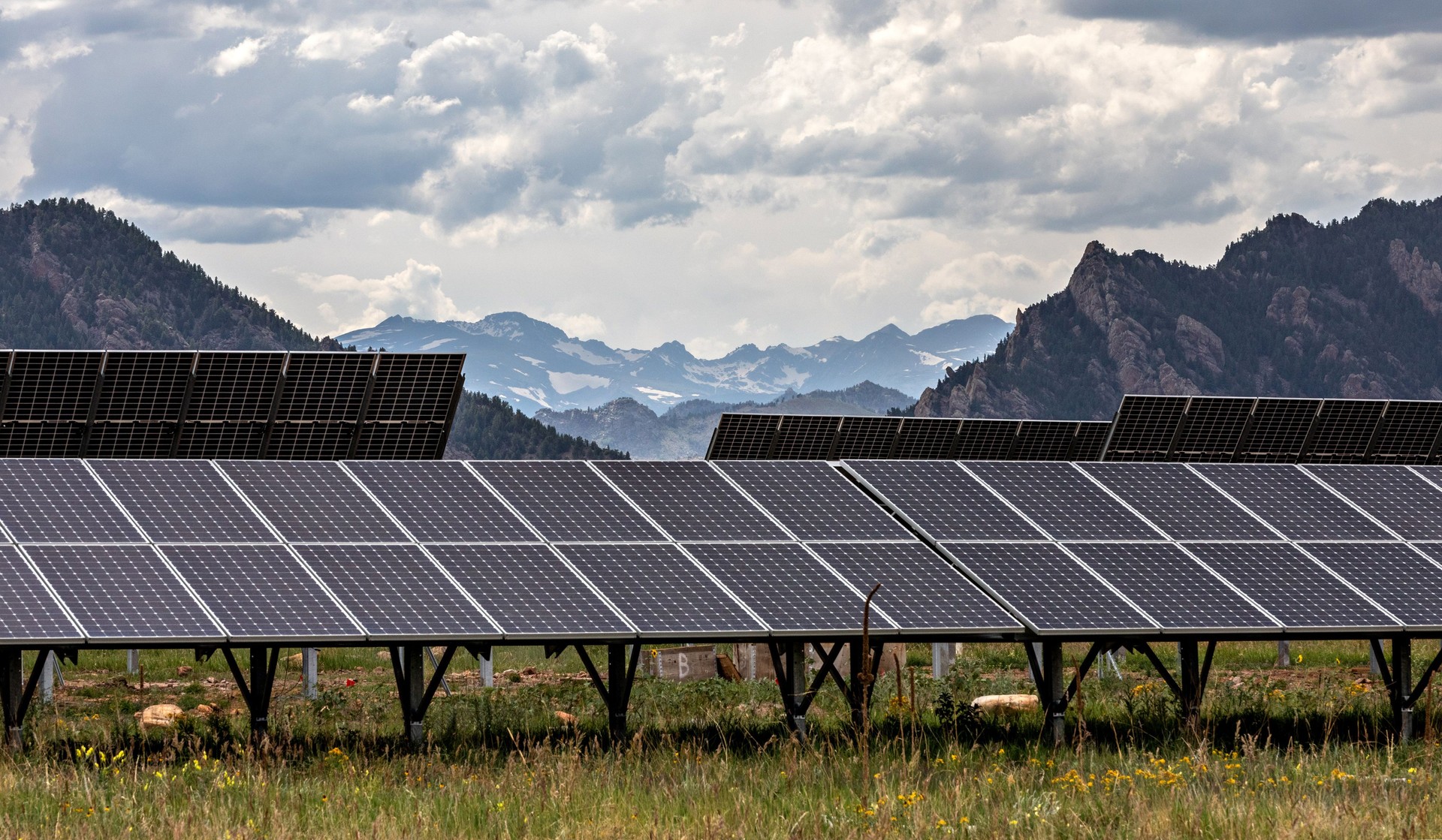 Solar panels at the National Renewable Energy Laboratory