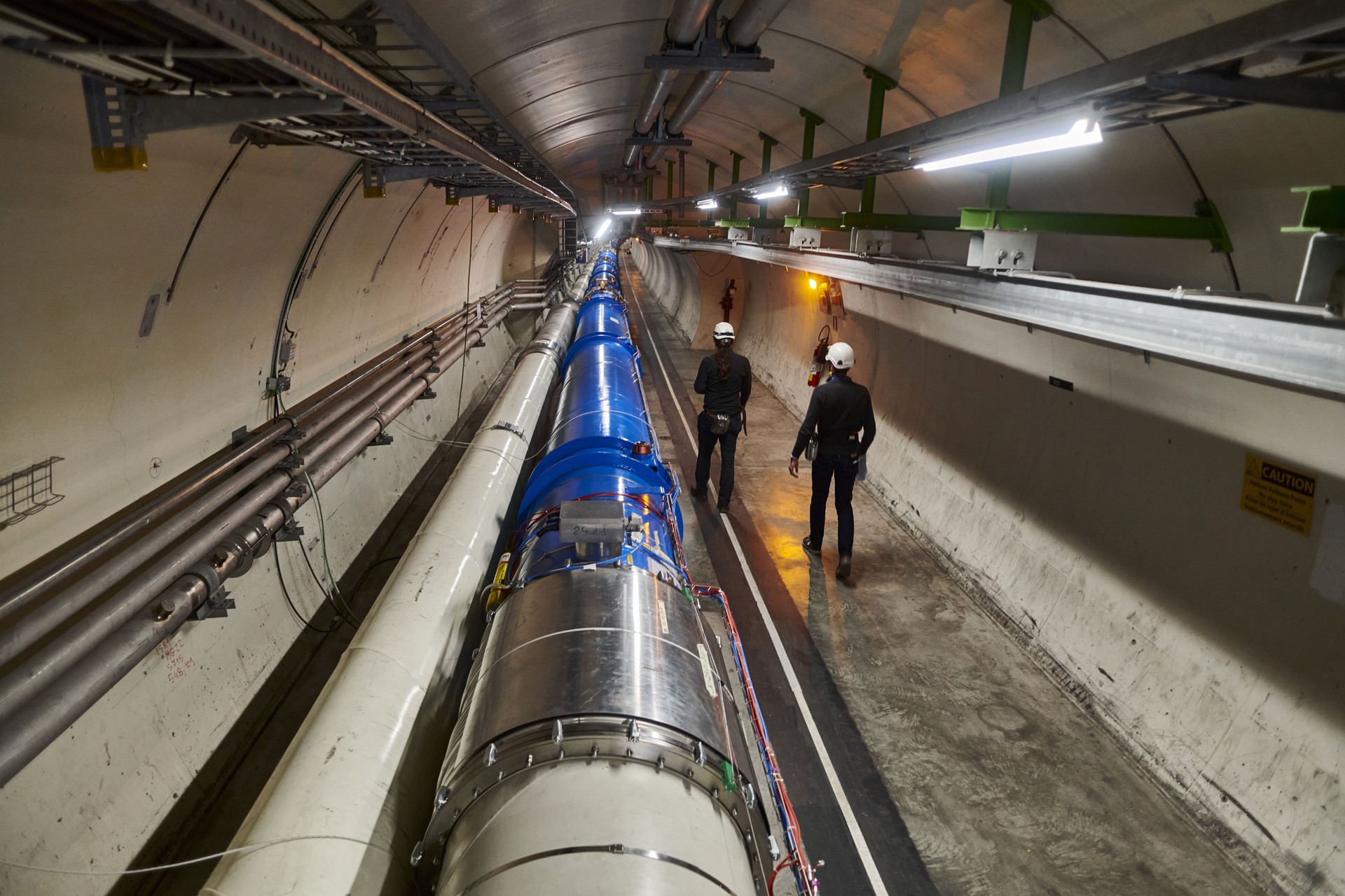 tunnel at CERN’s Large Hadron Collider