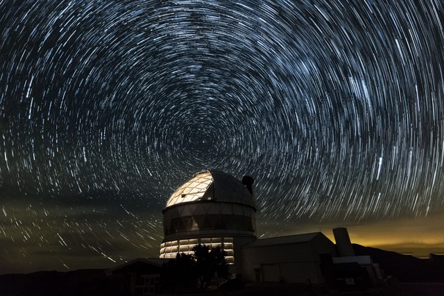 McDonald Observatory’s Hobby-Eberly Telescope in starlit night sky