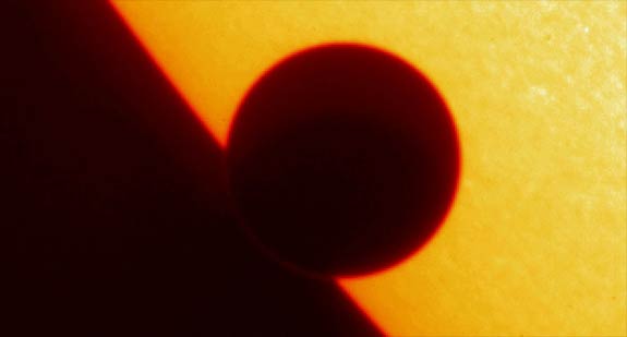 Venus on the eastern side of the Sun