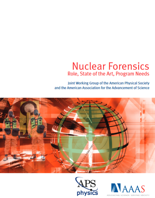 Cover image of the Nuclear Foensics report