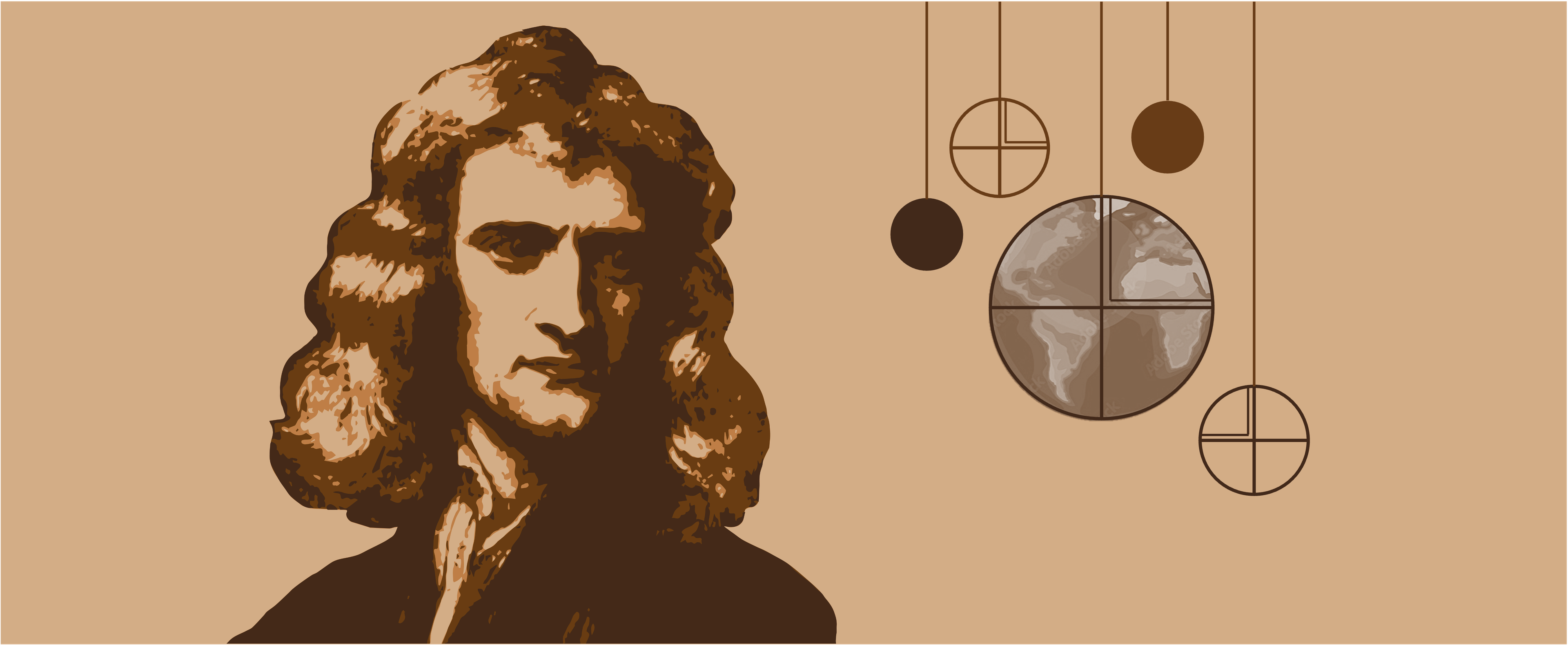 Isaac Newton illustration