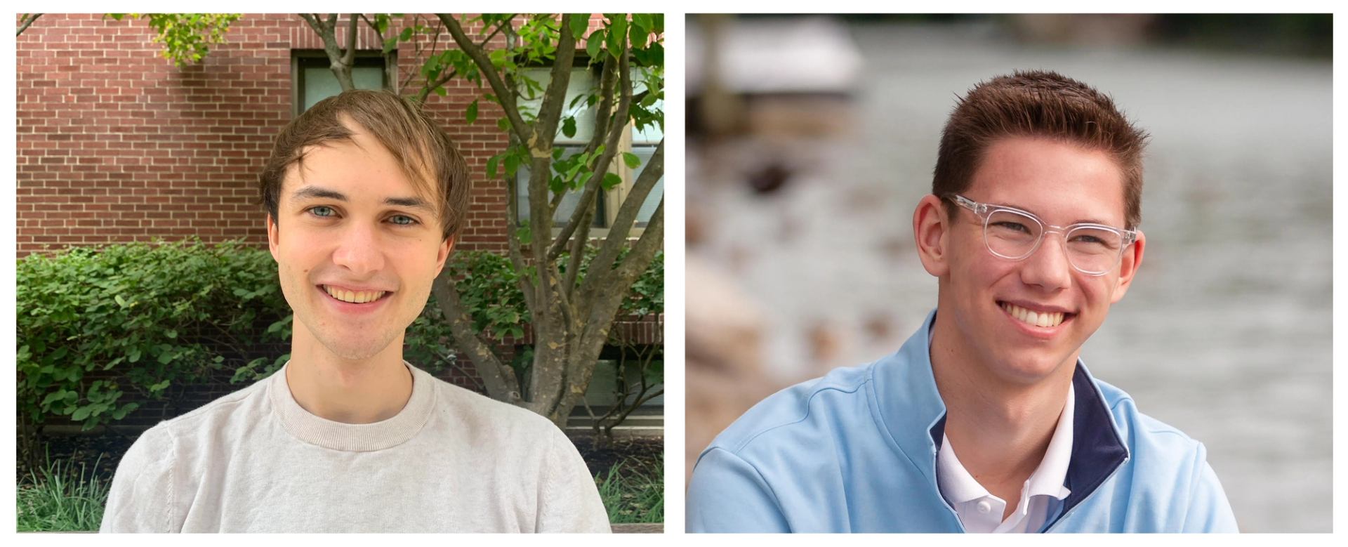 photos of Adam Dionne and Matthew Cufari, recipients of the 2022 Apker Award