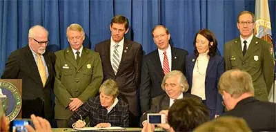 Signing ceremony establishing the Manhattan Project National Historical Park