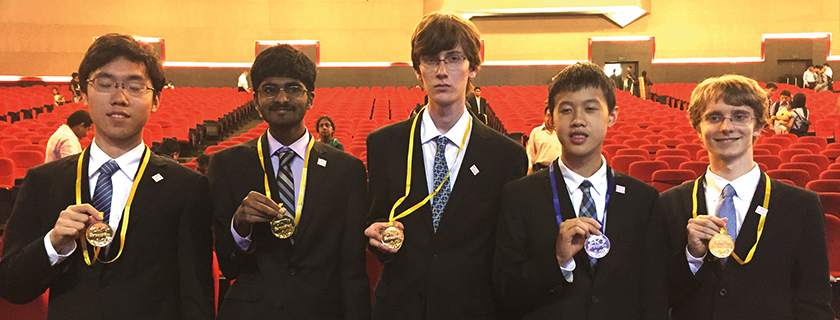 U.S. Physics Olympiad Team Returns With Gold and Silver<br />
The high school competitors earned second place overall.