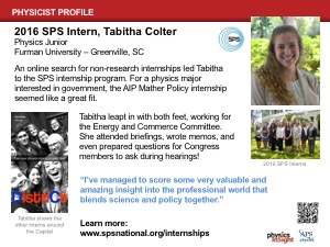 SPS Intern: Tabitha Colter