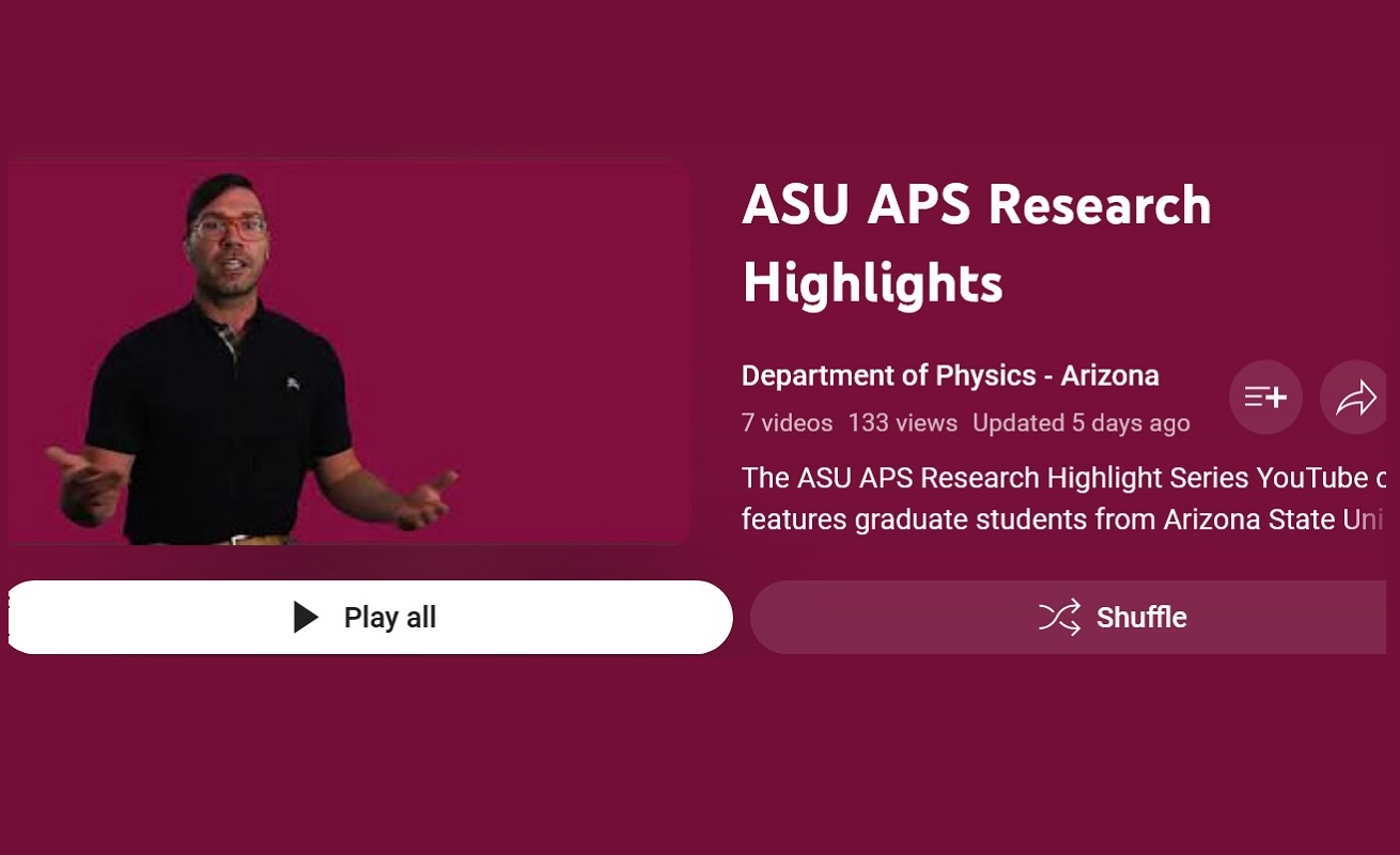 APS ASU YouTube screenshot