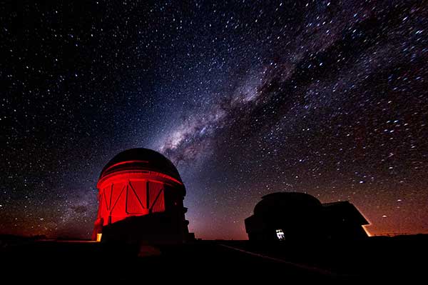 Telescopes at Cerro Tololo Inter-American Observatory in Chile