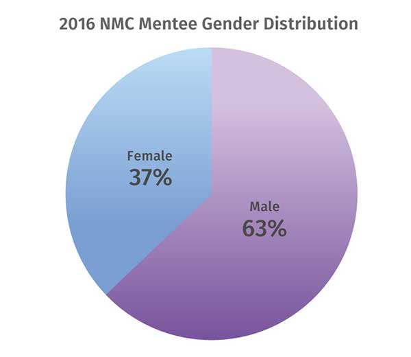 Graphic on Gender of Mentees