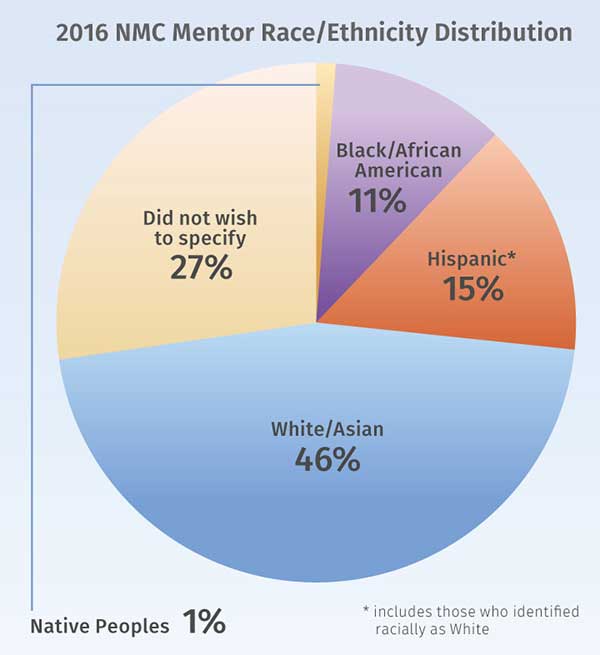 Graph on Mentor Race and Ethnicity