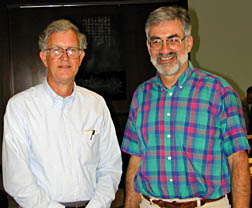 Stephen Baker (left) and Stephen Holt