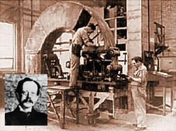 Calutron mass spectrometer