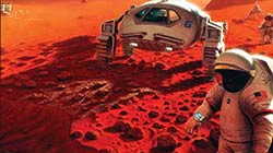 Mars mission radiation shielding