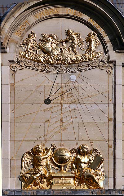 Sundial at the Sorbonne in Paris