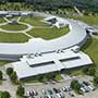 Overhead view of Brookhaven National Laboratory’s new synchrotron, the NSLS-II.